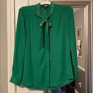 A green blouse
